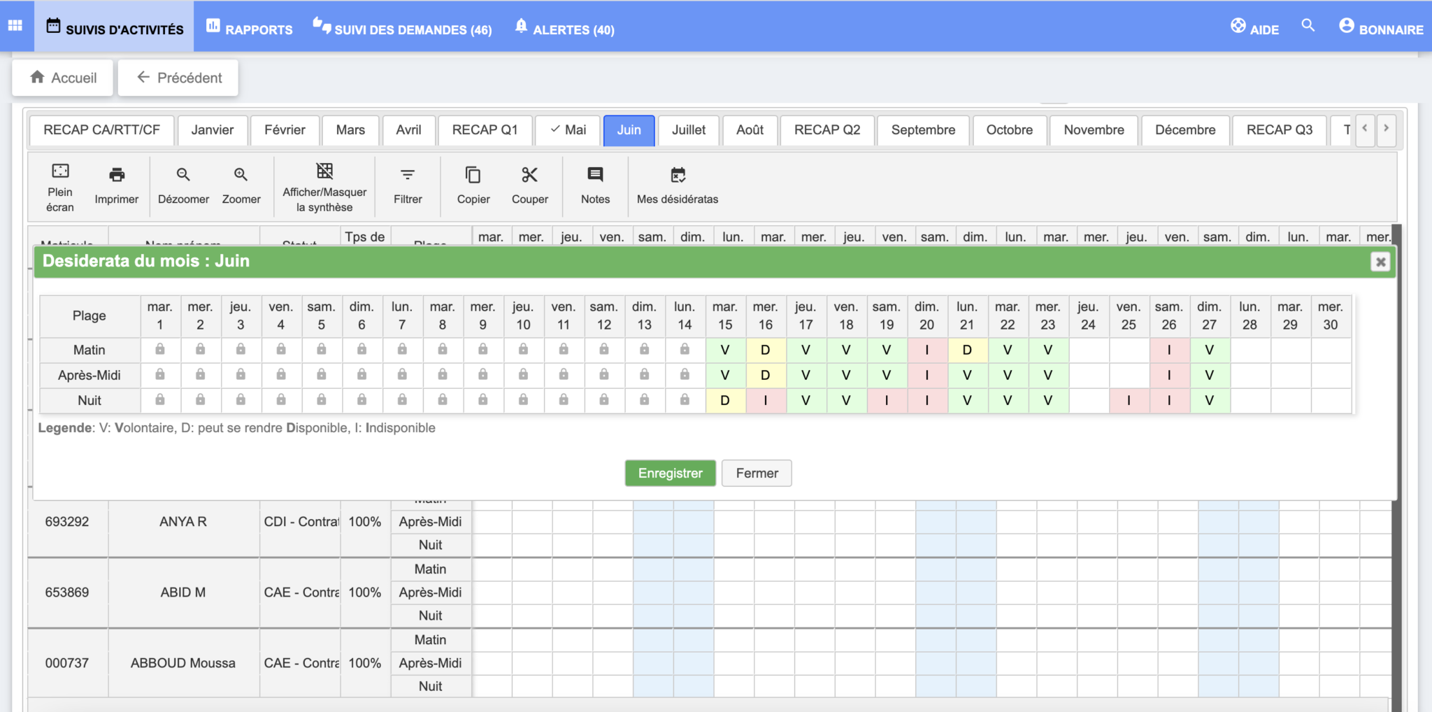 OSILAP_PLANNING_DESIDERATA